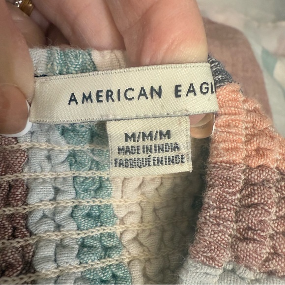 American Eagle halter dress striped size M - Picture 7 of 9